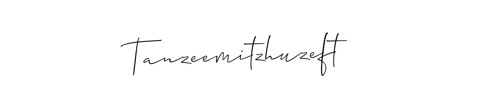 It looks lik you need a new signature style for name Tanzeemitzhuzeft. Design unique handwritten (Allison_Script) signature with our free signature maker in just a few clicks. Tanzeemitzhuzeft signature style 2 images and pictures png