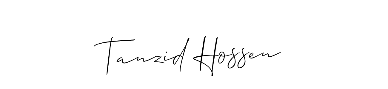 Best and Professional Signature Style for Tanzid Hossen. Allison_Script Best Signature Style Collection. Tanzid Hossen signature style 2 images and pictures png