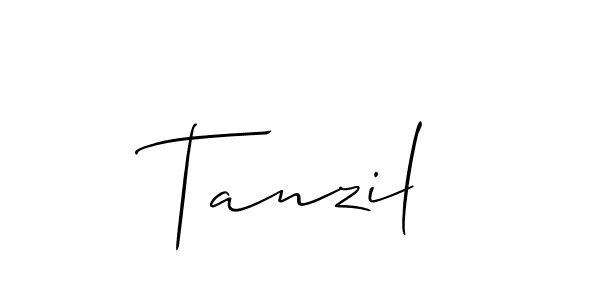 How to make Tanzil name signature. Use Allison_Script style for creating short signs online. This is the latest handwritten sign. Tanzil signature style 2 images and pictures png