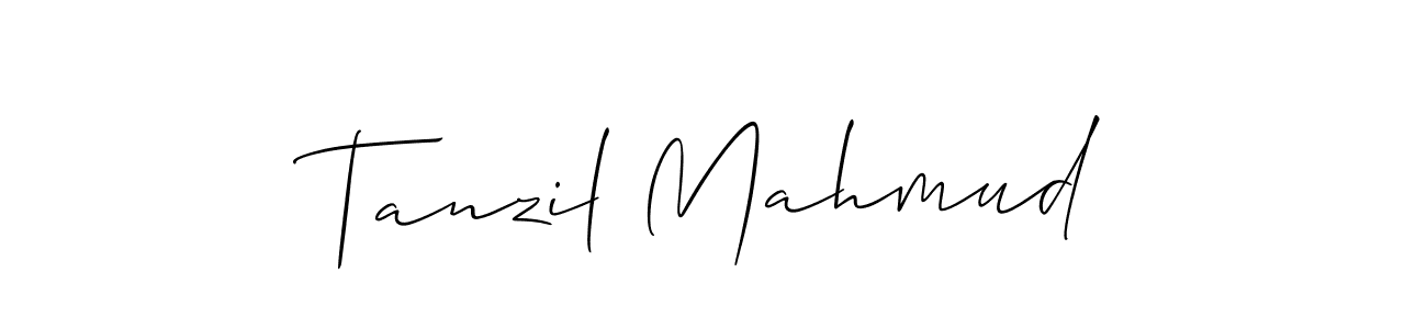 Also we have Tanzil Mahmud name is the best signature style. Create professional handwritten signature collection using Allison_Script autograph style. Tanzil Mahmud signature style 2 images and pictures png