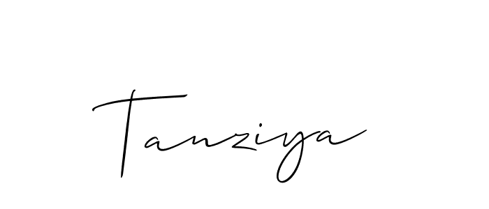 Make a beautiful signature design for name Tanziya. Use this online signature maker to create a handwritten signature for free. Tanziya signature style 2 images and pictures png