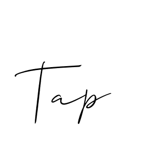 Best and Professional Signature Style for Tap. Allison_Script Best Signature Style Collection. Tap signature style 2 images and pictures png