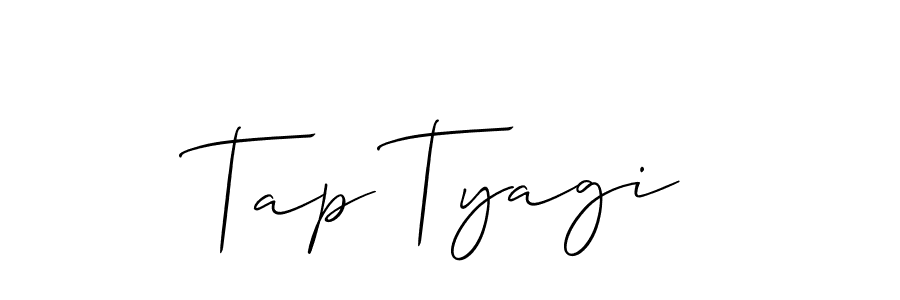 Once you've used our free online signature maker to create your best signature Allison_Script style, it's time to enjoy all of the benefits that Tap Tyagi name signing documents. Tap Tyagi signature style 2 images and pictures png