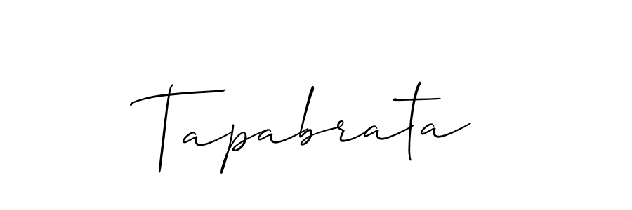 Also we have Tapabrata name is the best signature style. Create professional handwritten signature collection using Allison_Script autograph style. Tapabrata signature style 2 images and pictures png