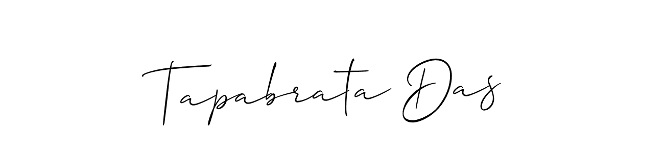 How to make Tapabrata Das name signature. Use Allison_Script style for creating short signs online. This is the latest handwritten sign. Tapabrata Das signature style 2 images and pictures png