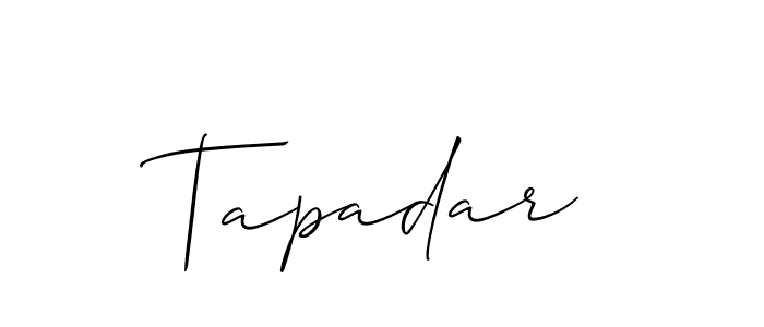 How to make Tapadar signature? Allison_Script is a professional autograph style. Create handwritten signature for Tapadar name. Tapadar signature style 2 images and pictures png