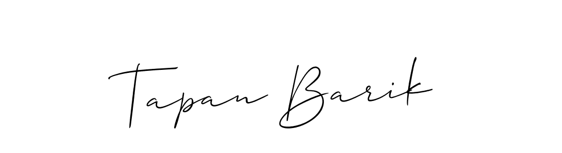 Also we have Tapan Barik name is the best signature style. Create professional handwritten signature collection using Allison_Script autograph style. Tapan Barik signature style 2 images and pictures png