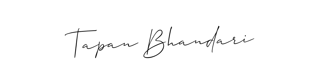 Make a beautiful signature design for name Tapan Bhandari. Use this online signature maker to create a handwritten signature for free. Tapan Bhandari signature style 2 images and pictures png