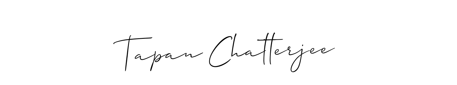 Use a signature maker to create a handwritten signature online. With this signature software, you can design (Allison_Script) your own signature for name Tapan Chatterjee. Tapan Chatterjee signature style 2 images and pictures png