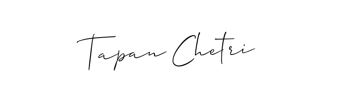 Tapan Chetri stylish signature style. Best Handwritten Sign (Allison_Script) for my name. Handwritten Signature Collection Ideas for my name Tapan Chetri. Tapan Chetri signature style 2 images and pictures png