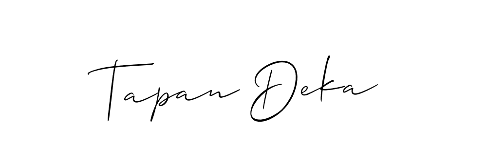 Make a beautiful signature design for name Tapan Deka. Use this online signature maker to create a handwritten signature for free. Tapan Deka signature style 2 images and pictures png