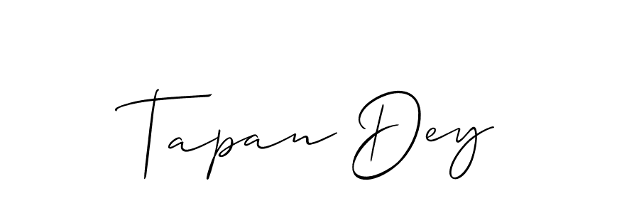 Use a signature maker to create a handwritten signature online. With this signature software, you can design (Allison_Script) your own signature for name Tapan Dey. Tapan Dey signature style 2 images and pictures png