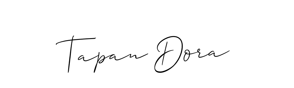 Also You can easily find your signature by using the search form. We will create Tapan Dora name handwritten signature images for you free of cost using Allison_Script sign style. Tapan Dora signature style 2 images and pictures png