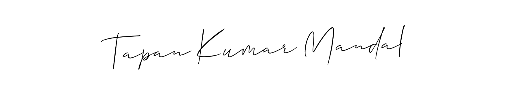 Also You can easily find your signature by using the search form. We will create Tapan Kumar Mandal name handwritten signature images for you free of cost using Allison_Script sign style. Tapan Kumar Mandal signature style 2 images and pictures png