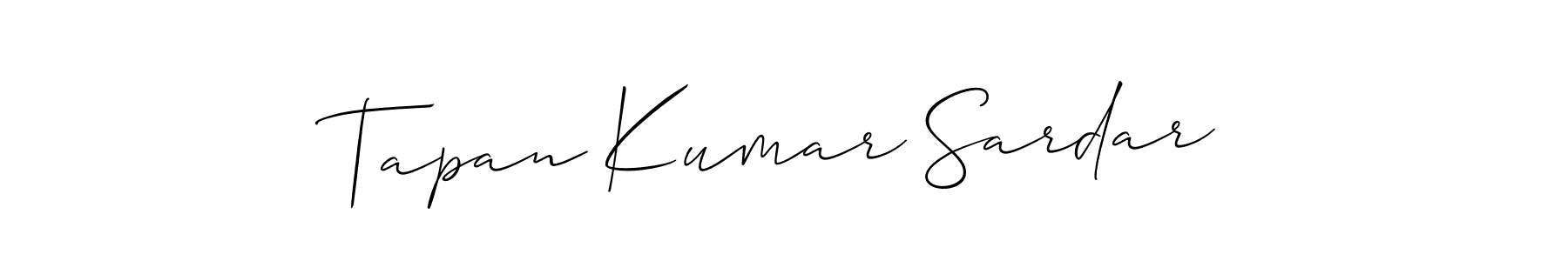 Tapan Kumar Sardar stylish signature style. Best Handwritten Sign (Allison_Script) for my name. Handwritten Signature Collection Ideas for my name Tapan Kumar Sardar. Tapan Kumar Sardar signature style 2 images and pictures png