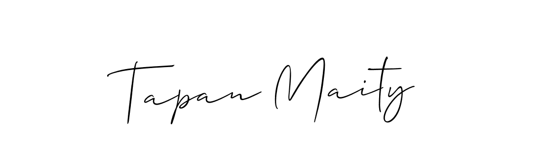 Allison_Script is a professional signature style that is perfect for those who want to add a touch of class to their signature. It is also a great choice for those who want to make their signature more unique. Get Tapan Maity name to fancy signature for free. Tapan Maity signature style 2 images and pictures png