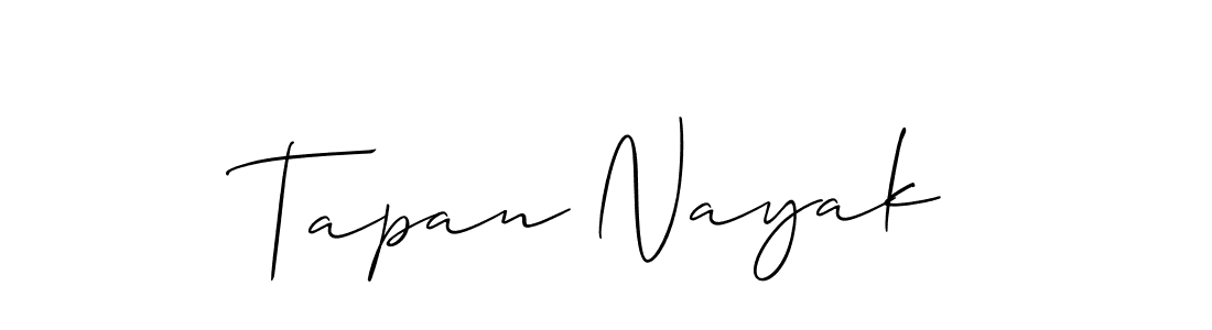 Make a short Tapan Nayak signature style. Manage your documents anywhere anytime using Allison_Script. Create and add eSignatures, submit forms, share and send files easily. Tapan Nayak signature style 2 images and pictures png