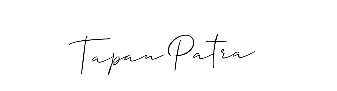 How to Draw Tapan Patra signature style? Allison_Script is a latest design signature styles for name Tapan Patra. Tapan Patra signature style 2 images and pictures png