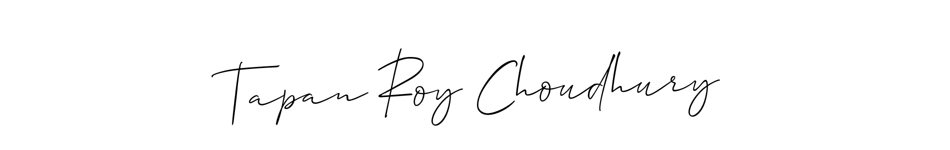 Also we have Tapan Roy Choudhury name is the best signature style. Create professional handwritten signature collection using Allison_Script autograph style. Tapan Roy Choudhury signature style 2 images and pictures png