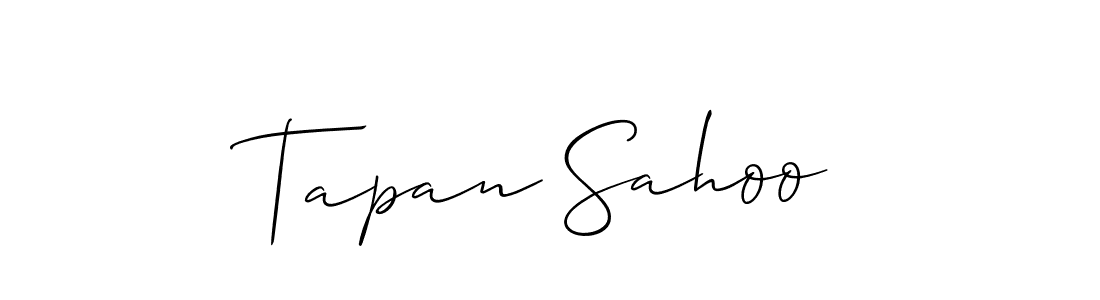 You should practise on your own different ways (Allison_Script) to write your name (Tapan Sahoo) in signature. don't let someone else do it for you. Tapan Sahoo signature style 2 images and pictures png