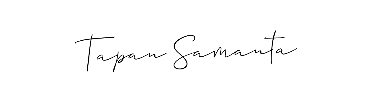 Also we have Tapan Samanta name is the best signature style. Create professional handwritten signature collection using Allison_Script autograph style. Tapan Samanta signature style 2 images and pictures png