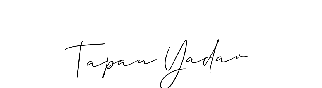 This is the best signature style for the Tapan Yadav name. Also you like these signature font (Allison_Script). Mix name signature. Tapan Yadav signature style 2 images and pictures png