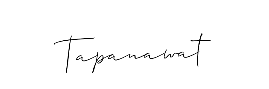 You should practise on your own different ways (Allison_Script) to write your name (Tapanawat) in signature. don't let someone else do it for you. Tapanawat signature style 2 images and pictures png