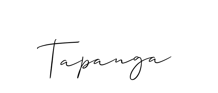 Also we have Tapanga name is the best signature style. Create professional handwritten signature collection using Allison_Script autograph style. Tapanga signature style 2 images and pictures png