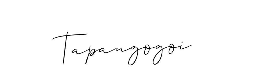 Similarly Allison_Script is the best handwritten signature design. Signature creator online .You can use it as an online autograph creator for name Tapangogoi. Tapangogoi signature style 2 images and pictures png