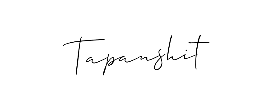 Make a short Tapanshit signature style. Manage your documents anywhere anytime using Allison_Script. Create and add eSignatures, submit forms, share and send files easily. Tapanshit signature style 2 images and pictures png
