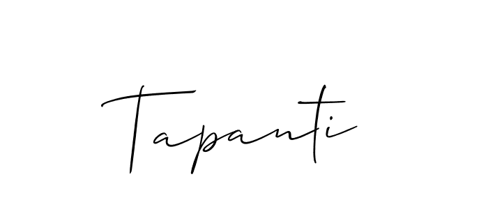 Create a beautiful signature design for name Tapanti. With this signature (Allison_Script) fonts, you can make a handwritten signature for free. Tapanti signature style 2 images and pictures png