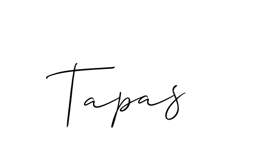 Design your own signature with our free online signature maker. With this signature software, you can create a handwritten (Allison_Script) signature for name Tapas. Tapas signature style 2 images and pictures png