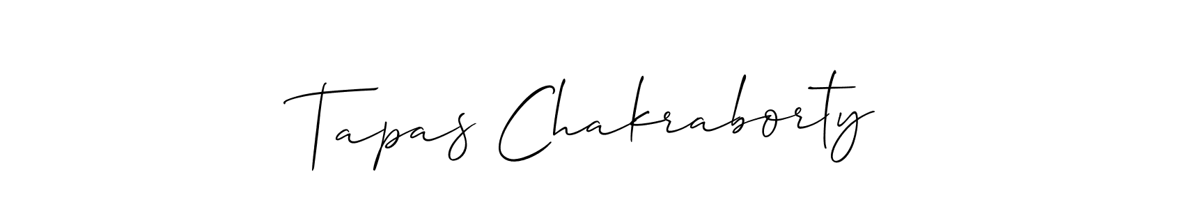 Make a short Tapas Chakraborty signature style. Manage your documents anywhere anytime using Allison_Script. Create and add eSignatures, submit forms, share and send files easily. Tapas Chakraborty signature style 2 images and pictures png