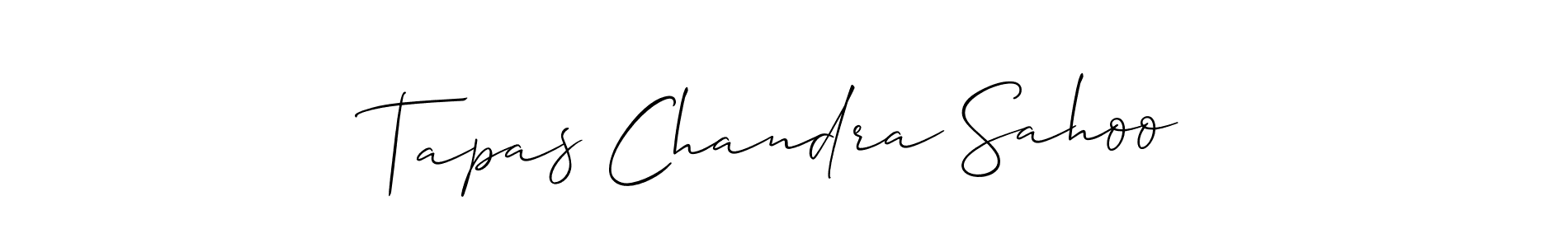 How to Draw Tapas Chandra Sahoo signature style? Allison_Script is a latest design signature styles for name Tapas Chandra Sahoo. Tapas Chandra Sahoo signature style 2 images and pictures png