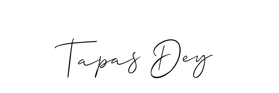 Tapas Dey stylish signature style. Best Handwritten Sign (Allison_Script) for my name. Handwritten Signature Collection Ideas for my name Tapas Dey. Tapas Dey signature style 2 images and pictures png