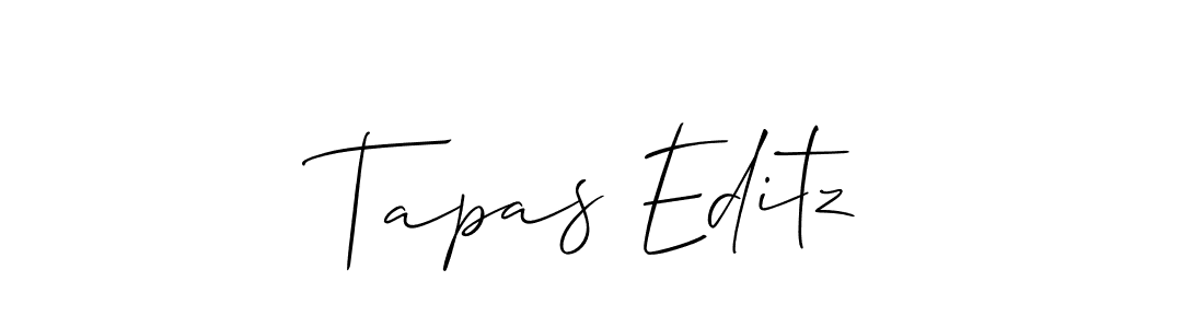 Once you've used our free online signature maker to create your best signature Allison_Script style, it's time to enjoy all of the benefits that Tapas Editz name signing documents. Tapas Editz signature style 2 images and pictures png