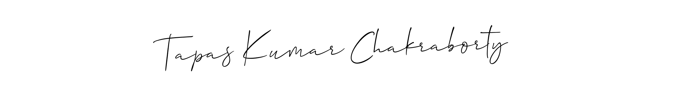 Design your own signature with our free online signature maker. With this signature software, you can create a handwritten (Allison_Script) signature for name Tapas Kumar Chakraborty. Tapas Kumar Chakraborty signature style 2 images and pictures png
