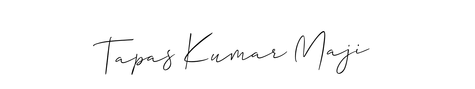 Make a short Tapas Kumar Maji signature style. Manage your documents anywhere anytime using Allison_Script. Create and add eSignatures, submit forms, share and send files easily. Tapas Kumar Maji signature style 2 images and pictures png