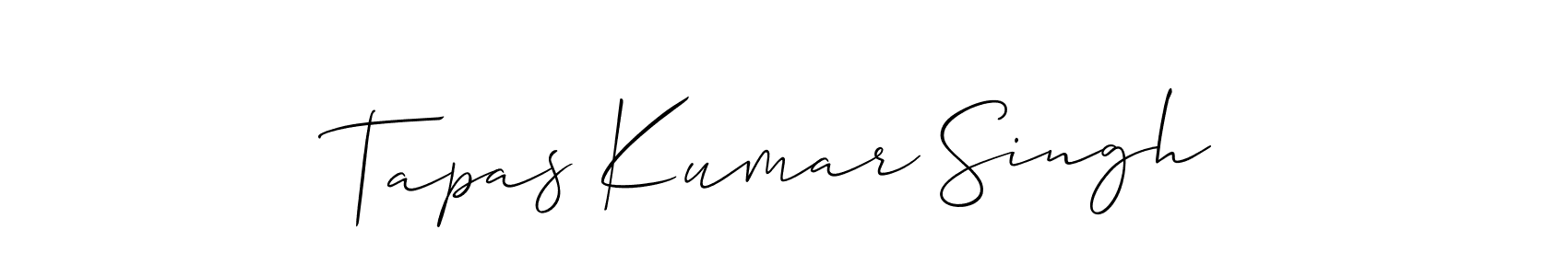 Also we have Tapas Kumar Singh name is the best signature style. Create professional handwritten signature collection using Allison_Script autograph style. Tapas Kumar Singh signature style 2 images and pictures png