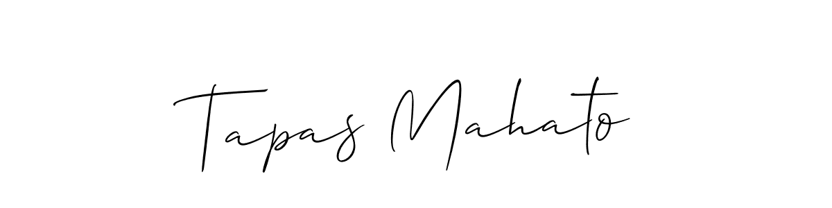 How to make Tapas Mahato signature? Allison_Script is a professional autograph style. Create handwritten signature for Tapas Mahato name. Tapas Mahato signature style 2 images and pictures png