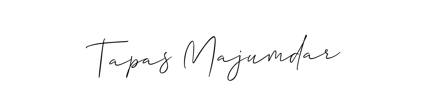 Tapas Majumdar stylish signature style. Best Handwritten Sign (Allison_Script) for my name. Handwritten Signature Collection Ideas for my name Tapas Majumdar. Tapas Majumdar signature style 2 images and pictures png