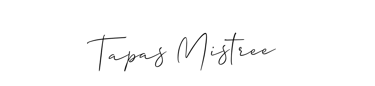 You should practise on your own different ways (Allison_Script) to write your name (Tapas Mistree) in signature. don't let someone else do it for you. Tapas Mistree signature style 2 images and pictures png