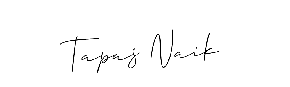 Allison_Script is a professional signature style that is perfect for those who want to add a touch of class to their signature. It is also a great choice for those who want to make their signature more unique. Get Tapas Naik name to fancy signature for free. Tapas Naik signature style 2 images and pictures png