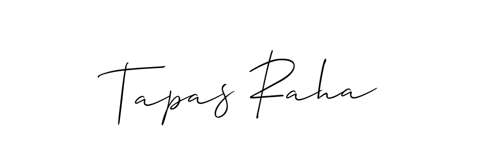 The best way (Allison_Script) to make a short signature is to pick only two or three words in your name. The name Tapas Raha include a total of six letters. For converting this name. Tapas Raha signature style 2 images and pictures png