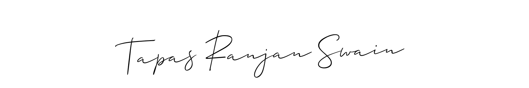 Tapas Ranjan Swain stylish signature style. Best Handwritten Sign (Allison_Script) for my name. Handwritten Signature Collection Ideas for my name Tapas Ranjan Swain. Tapas Ranjan Swain signature style 2 images and pictures png