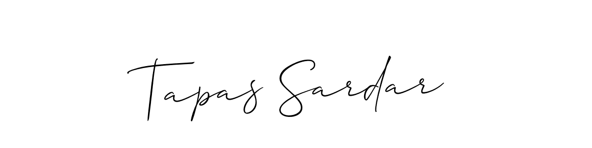 Tapas Sardar stylish signature style. Best Handwritten Sign (Allison_Script) for my name. Handwritten Signature Collection Ideas for my name Tapas Sardar. Tapas Sardar signature style 2 images and pictures png