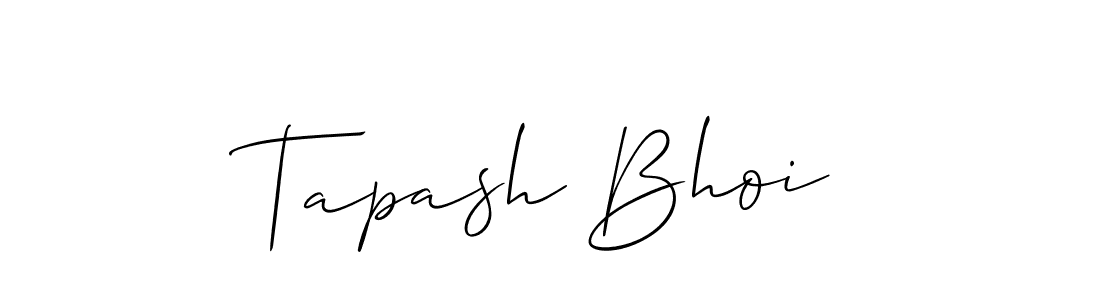 It looks lik you need a new signature style for name Tapash Bhoi. Design unique handwritten (Allison_Script) signature with our free signature maker in just a few clicks. Tapash Bhoi signature style 2 images and pictures png