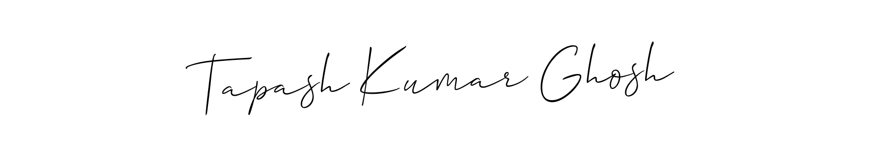 It looks lik you need a new signature style for name Tapash Kumar Ghosh. Design unique handwritten (Allison_Script) signature with our free signature maker in just a few clicks. Tapash Kumar Ghosh signature style 2 images and pictures png