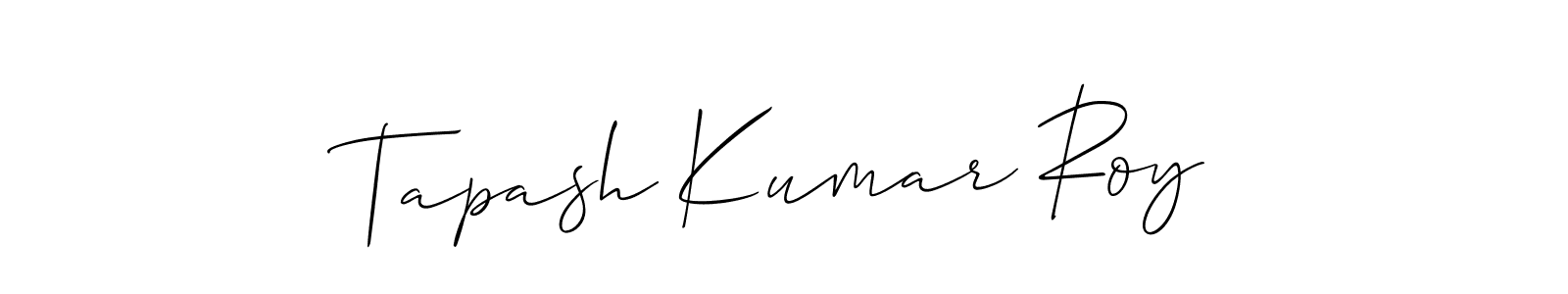 Tapash Kumar Roy stylish signature style. Best Handwritten Sign (Allison_Script) for my name. Handwritten Signature Collection Ideas for my name Tapash Kumar Roy. Tapash Kumar Roy signature style 2 images and pictures png