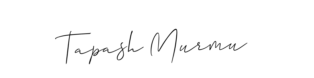 if you are searching for the best signature style for your name Tapash Murmu. so please give up your signature search. here we have designed multiple signature styles  using Allison_Script. Tapash Murmu signature style 2 images and pictures png
